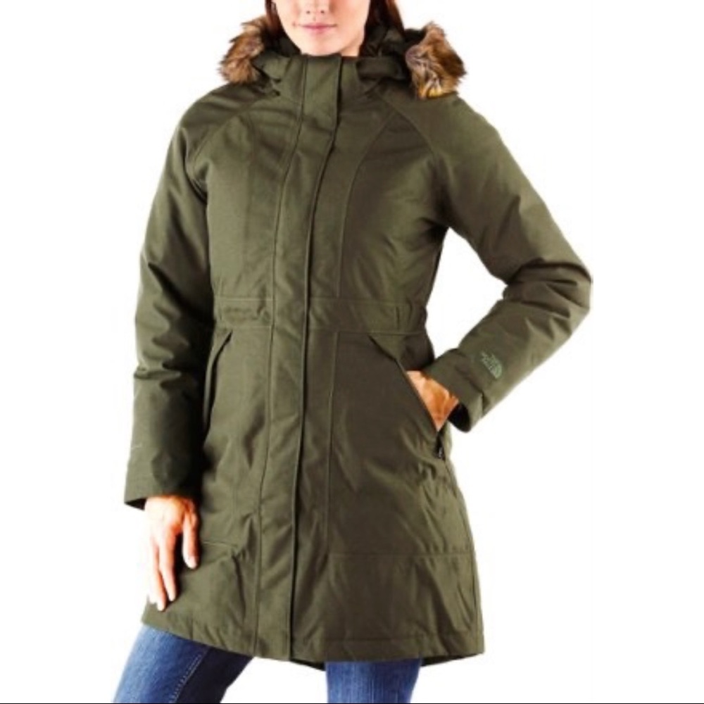 The North Face Olive Green Puffer Coat